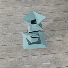 polygonal vase poly 3d print model - Mito3D