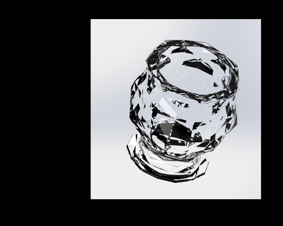 polyhedric cups Art cup polyhedron 3d print model - Mito3D