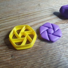 polyhex - polymer clay cutter 3d print model - Mito3D