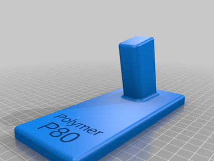 polymère 80 supporter glock 17 19 pistolet monter polymer80 sport air 3d print model - Mito3D