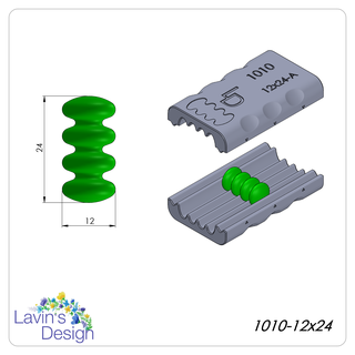 polimero argilla tallone rullo led1010 12x24 struttura taglierina 3d print model - Mito3D