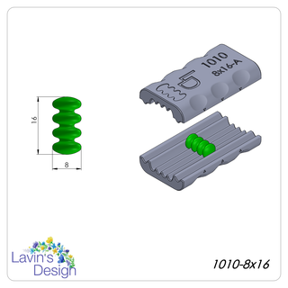 polimero argilla tallone rullo led1010 8x16 struttura taglierina 3d print model - Mito3D