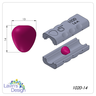 polímero argila conta rolo morango led1020 14 joalheria textura cortador 3d print model - Mito3D