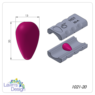 polímero argila conta rolo morango led1021 20 joalheria textura cortador 3d print model - Mito3D