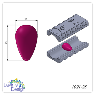polímero argila conta rolo morango led1021 25 joalheria textura cortador 3d print model - Mito3D