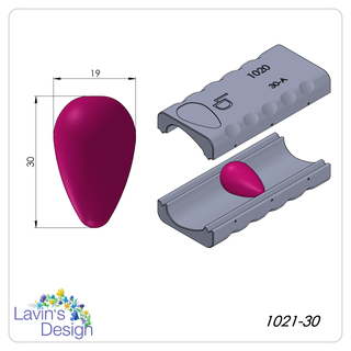 polímero argila conta rolo morango led1021 30 joalheria textura cortador 3d print model - Mito3D