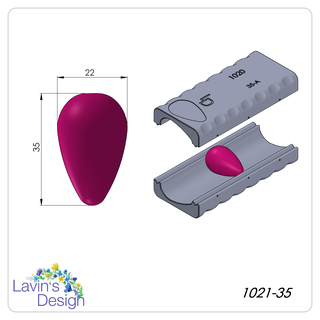 polímero argila conta rolo morango led1021 35 joalheria textura cortador 3d print model - Mito3D