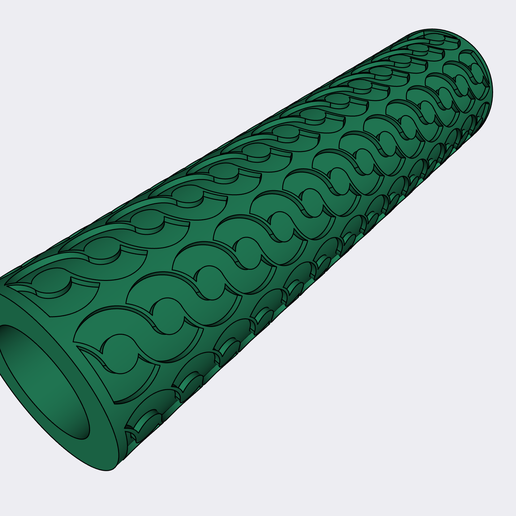 polymer clay braided roller jewelry cutter cutting texture design art 3D print model - Mito3D