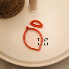 polimero argilla taglierina gioielleria biscotto orecchini anelli cookiecutter francobollo Limone 3d print model - Mito3D