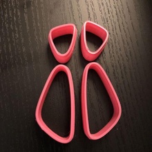 Polymer Lehm Cutter Plätzchen Ohr Ringe Schmuck 3d print model - Mito3D