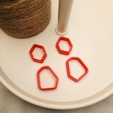 polymer clay cutter cookie ear rings jewelry 3d print model - Mito3D