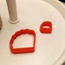 polymère argile coupeur biscuit oreille anneaux bijoux 3d print model - Mito3D