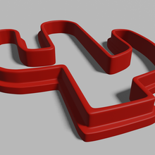 Polymer Lehm Cutter Kaktus Mode Schneider Ohrringe 3d print model - Mito3D