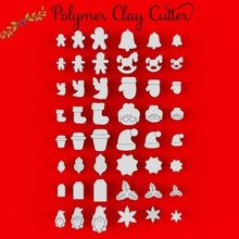 polímero arcilla cortador Navidad haz colección 16 diseños 3 tamaños joyería joya copo nieve bota sombrero abuela gnomo muchacha peliroja Galleta 3d print model - Mito3D