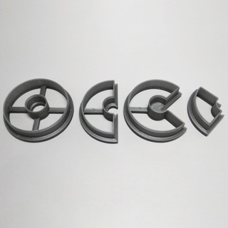 polimero argilla taglierina cerchi orecchini 23 biscotto moda gioielleria cerchio 3d print model - Mito3D