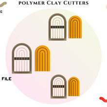 polymer clay cutter internal arcs euliteccom jewelry indie minimalist fashion stl organic shape 3d print model - Mito3D