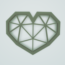 polymer clay cutter love diamond jewelry 3d print model - Mito3D