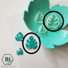 polymer clay cutter monstera leaf tool shape tools earring 3d print model - Mito3D