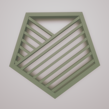 polymer clay cutter pentagonal bonus hole jewelry 3d print model - Mito3D
