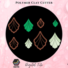 polymer clay cutter scalloped petals euliteccom jewelry indie minimalist fashion stl organic shape 3d print model - Mito3D
