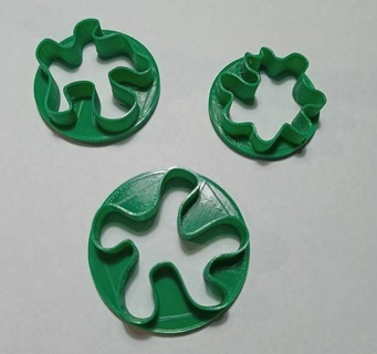 polímero arcilla cortador manchas polimerica polimérico cortadores pendientes joyería joya manchar 3d print model - Mito3D