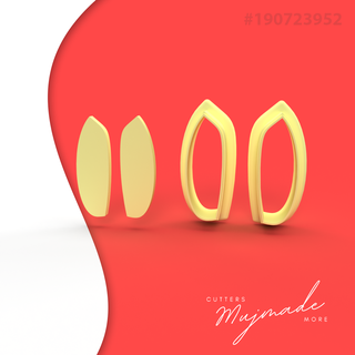 polymer clay cutter stl file stl polymer clay clay cutters clay earrings gift 3d  3d print model - Mito3D