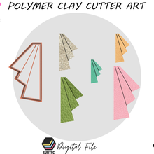 polímero argila cortador triplo linha euliteccom lorren3d joalheria indie minimalista moda jóia arco orgânico 3d print model - Mito3D