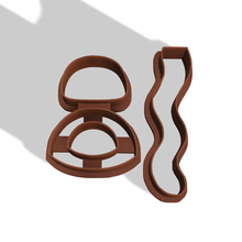 polimero argilla taglierina x3 gioielleria polimerico collana orecchini arte 3d print model - Mito3D