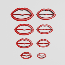 polimer kil cutters dudaklar moda kesiciler küpe ağız 3d print model - Mito3D