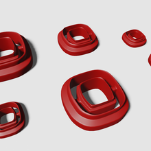 Polymer Lehm Schneider Ohrringe Mode 3d print model - Mito3D