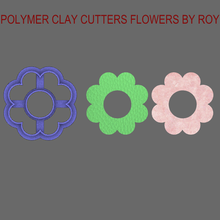 polymer clay cutters flowers roy jewelry polymeric jewellery cutter cute beau fashion 3d print model - Mito3D