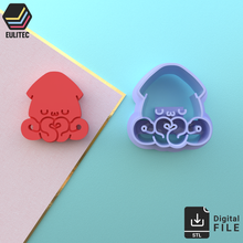 polymer clay cutters octopus studs euliteccom cc copyrighted license 3d print model - Mito3D