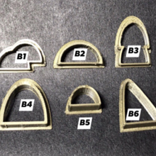 polymère argile boucle d'oreille coupeur pendre ensemble lot 5 bijoux 3d print model - Mito3D