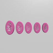 polymer clay engraving - flower fashion cookie cutters cutter polymeric 3d print model - Mito3D