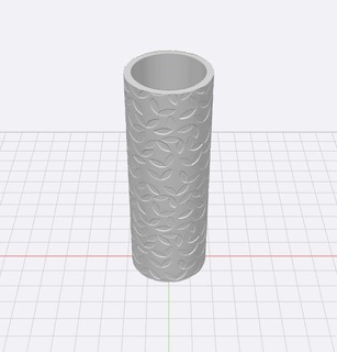 polymer clay texture roller 003 - geometric leaves pattern jewelry cookie cutter stamp 3d print model - Mito3D