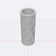 polymer clay texture roller 011 - feathers jewelry pattern cookie cutter stamp 3d print model - Mito3D