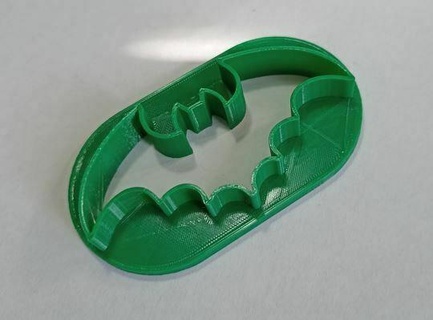 polymer Lehm Cutter Schläger polymerica Schneider Ohrringe Schmuck Batman Halloween 3d print model - Mito3D