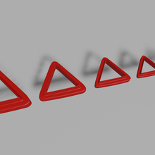 polimérico arcilla cortador triangulos Moda Galleta cortadores 3d print model - Mito3D
