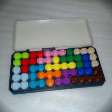 polyomino primo Spiel box jigsaw puzzle tetramino tetraminos 3d print model - Mito3D
