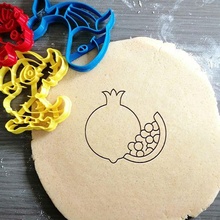 Granatapfel Plätzchen Cutter Lebensmittel Spaß Kinder Backen abspielen Teig Glasur gestalten Küche backen Kekse spekuloos 3d print model - Mito3D