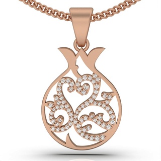 pomegranate pendant silver gold jewelry printable 3d model trend fashion design zbrush 3d print model - Mito3D