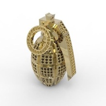pomegranate pendant accessories jewellery pendants jewelry rings 3d print model - Mito3D