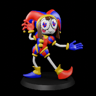 pomni - amazing digital circus Game figurine clown art toy webseries youtube 3d print model - Mito3D