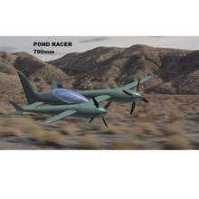 estanque corredor 700mm avión rc modelo aeronave lw pla ligero peso parque volantes reno gemelo motor 3d print model - Mito3D