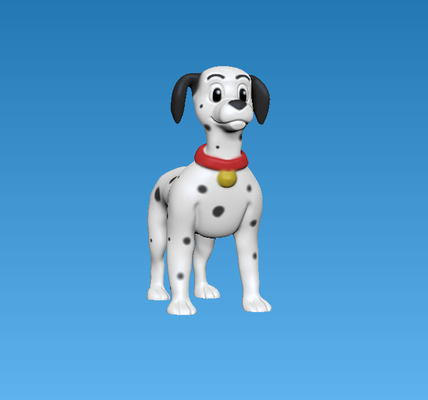 mets 101 dalmatiens chien art carlin scooby doo courage chat creusé 3d print model - Mito3D
