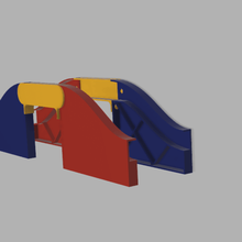 pont magic tracks - bridge game 3d print model - Mito3D
