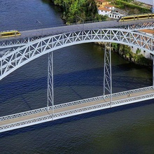 ponte luiz - porto oporto bridge architecture luis 3d print model - Mito3D