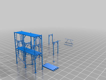 andamio edificio plataforma cuadro modelo mueble 3d print model - Mito3D