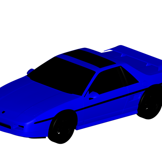 Pontiac fiero gt 3D print model - Mito3D