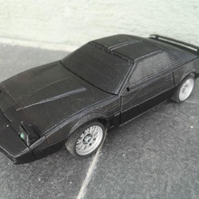 Pontiac pássaro fogo gatinho 1982 corpo Concha rc 3d impressão modelo carro trans Kyosho Tamiya wltoys corrida veículo escalomodelo 1 24 10 3d print model - Mito3D